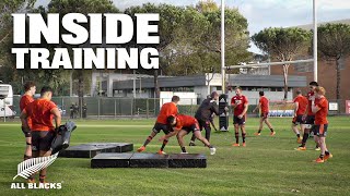 EXCLUSIVE Inside All Blacks Training Rome [upl. by Aicelet]