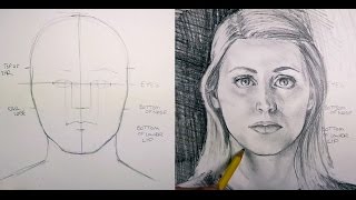 How to Draw Facial Proportions [upl. by Nywled]