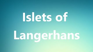 Islets of Langerhans  Medical Meaning and Pronunciation [upl. by Atelokin]