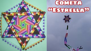 Cómo Hacer un Papalote o Cometa quotEstrellaquot  How to Make Star Kite  Saranggola Star [upl. by Sanez178]