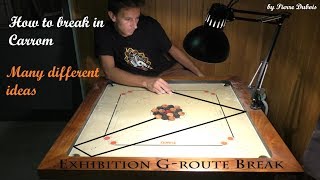 Carrom tricks how to break in many different ways [upl. by Koser115]