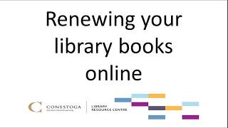 How to Renew Your Library Books Online [upl. by Zullo]