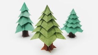 Origami Christmas Tree Jo Nakashima [upl. by Ariait122]