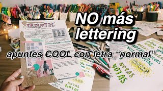 NO SOLO EXISTE EL LETTERING  apuntes bonitos sin lettering 🤠 [upl. by Leemaj196]