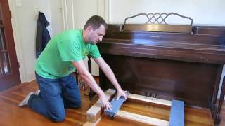 The best way to Lift and Move a piano NO LIFTING [upl. by Hnah]