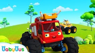 Make Friends with Monster Cars  Hello Song  Be a Polite Kid  BabyBus [upl. by Lipman653]