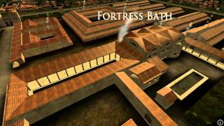 Animation of ancient Roman Fort in Caerleon Wales [upl. by Valaria]