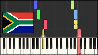 South Africa National Anthem Piano Tutorial [upl. by Most896]