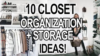 10 SMALL CLOSET ORGANIZATION  STORAGE IDEAS [upl. by Akiwak752]