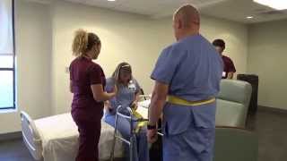 Physical Therapy Transfer Training  How To Transfer From Wheelchair To Bed [upl. by Stine829]