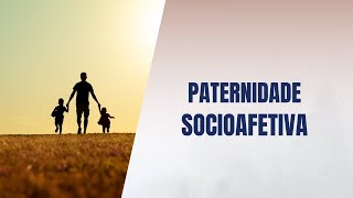 Paternidade socioafetiva [upl. by Esinaj183]