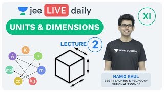 JEE Mains Units amp Dimensions L 2  Class 11  Unacademy JEE  IIT JEE Physics  Namo Kaul [upl. by Sidwel176]