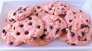 How To Make Strawberry Cookies  Simply Bakings [upl. by Joab615]