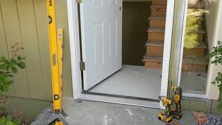 Jeld Wen Front Door Installation  Really crappy products and craftsmanship PART 1 [upl. by Drahser]