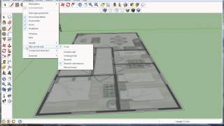 les2 sketchup 3d plattegrond maken [upl. by Nnaillek]