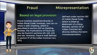 What is Difference Between Fraud amp Misrepresentation [upl. by Rocker]