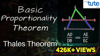 Basic Proportionality Theorem  Thales Theorem  Geometry  Math  Letstute [upl. by Hardej]