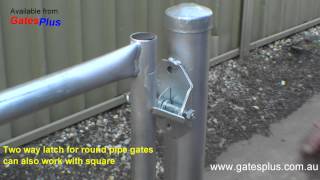 Gate Latch 2 way for round pipe and square [upl. by Bergren]