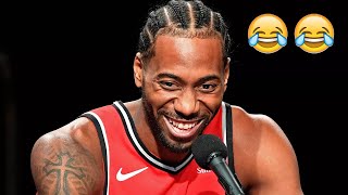 Kawhi Leonard Laughing Compilation [upl. by Soalokcin]