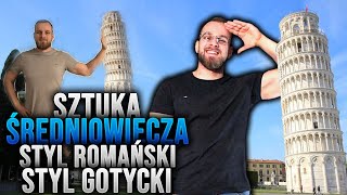 SZTUKA ŚREDNIOWIECZA Styl romański styl gotycki [upl. by Akiemat]