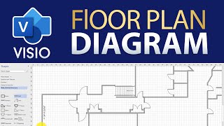 How To Draw a Simple Floor Plan in Visio [upl. by Gamali]