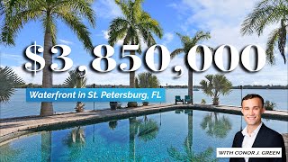 Inside a 3850000 St Petersburg Florida WATERFRONT MANSION  Luxury Home Tour [upl. by Noed]