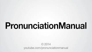 How to Pronounce PronunciationManual [upl. by Lyell240]