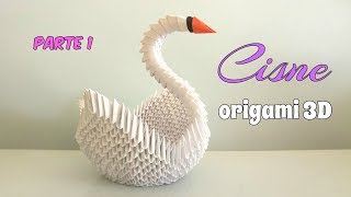 CISNE ORIGAMI 3DPRIMERA PARTEpaso a paso [upl. by Rona633]