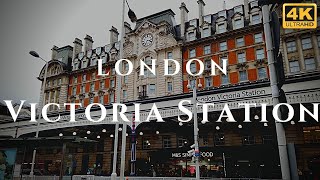 London Victoria Station Walk Through England 4K [upl. by Hsot]