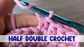 How to Work the Half Double Crochet Stitch HDC [upl. by Grey]