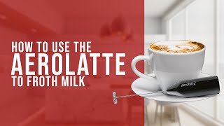 How To Use the AeroLatte To Froth Milk [upl. by Miles]