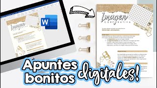 Apuntes bonitos en WORD Clases en línea ✄ Barbs Arenas Art [upl. by Sender]