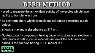 DPPH Method  Antioxidant Assay By DPPH Method  DPPH Radical Scavenging Method [upl. by Ahsekal989]