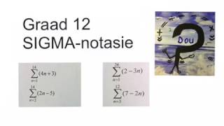 Sigma notasie Graad 12 Rye en reekse wiskdou [upl. by Krispin]