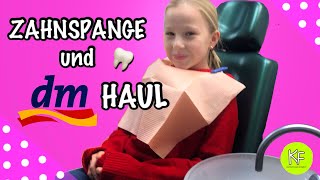 Es geht los ZAHNSPANGE  AUSSENBOGEN 🦷😱  dm HAUL 💶  Kleine Familienwelt [upl. by Salchunas]