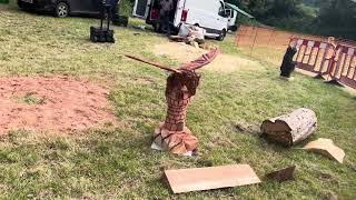 A fabulous range of wooden sculpture at Caerleon festival 2024 [upl. by Aenej]