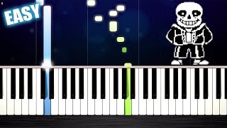 Undertale  Megalovania  EASY Piano Tutorial by PlutaX [upl. by Avot]