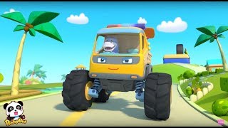 Monster Truck Patrol  Baby Panda Car Guardians  Kids Song  Cartoon for Kids  BabyBus [upl. by Gus326]