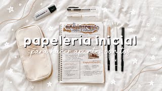 PAPELERÍA para COMENZAR a hacer APUNTES BONITOS 📓🌟 [upl. by Stafani117]