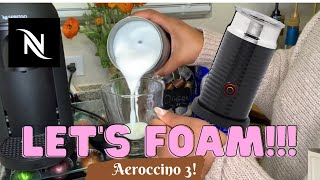 How To Foam Milk With Aeroccino 3 Make Coffee With Foam Tips amp Tricks  Easy Foamed Latte Recipe [upl. by Darline462]