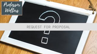 How to Write a Request for Proposal  RFP Explained [upl. by Vento]