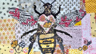 Bee Collage Laura Heine [upl. by Hosea]