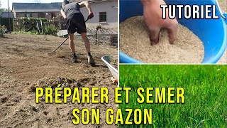 Comment Préparer et Semer un Gazon pour Avoir une Joli Pelouse SANS Mauvaises Herbes [upl. by Alika]