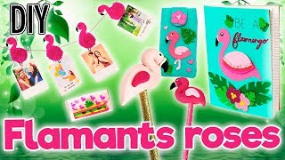 DIY FLAMANT ROSE DECO amp BACK TO SCHOOL FACILE [upl. by Reggy824]